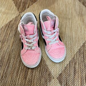 Vans Kids Pink Glitter Sneakers